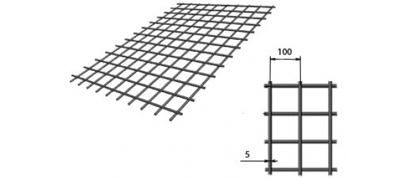 Сетка сварная (дорожная) 100х100х5мм 1,5х2м купить с доставкой в Зеленограде