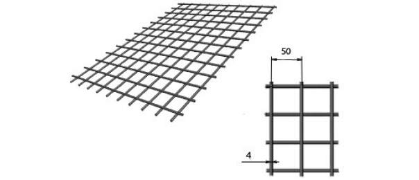 Сетка сварная (дорожная) 50х50х4мм 1х2м купить с доставкой в Зеленограде